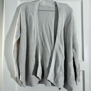 Oversized white cardigan